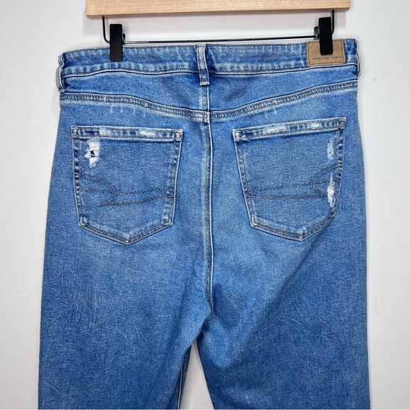 American Eagle Mom Straight Jeans Size 14 - Picture 7 of 13